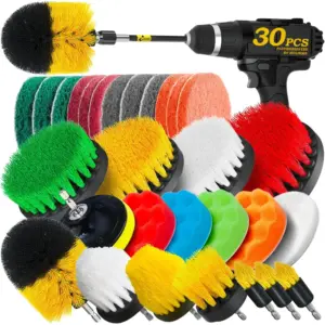 kit escova para furadeira limpeza automotiva
