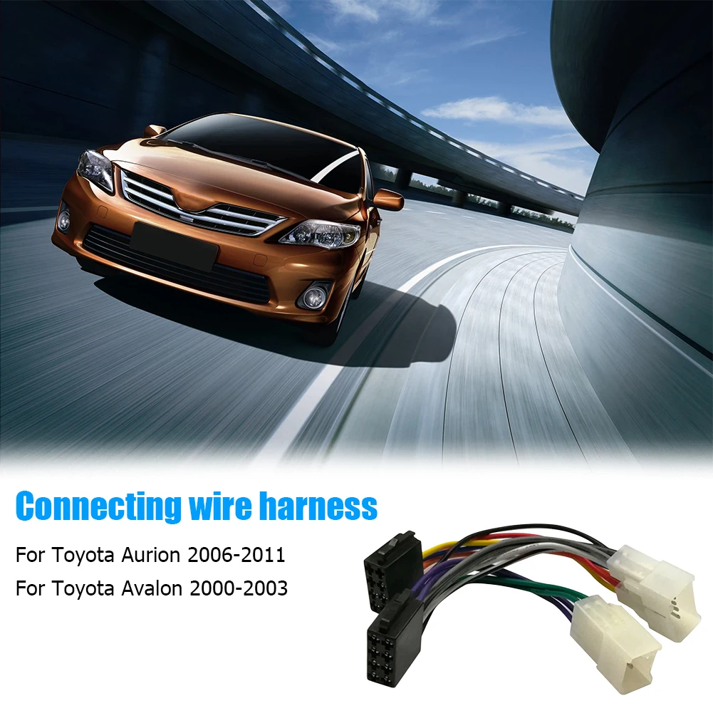 Chicote Adaptador ISO Rádio para Toyota Camry Corolla RAV4 Yaris - Imagem 3