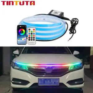 fita led rgb capô carro 12v