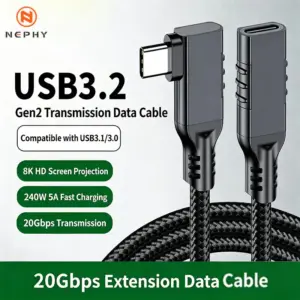 cabo extensor usb-c 20gbps 240w
