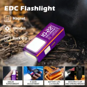 mini lanterna led cob recarregável