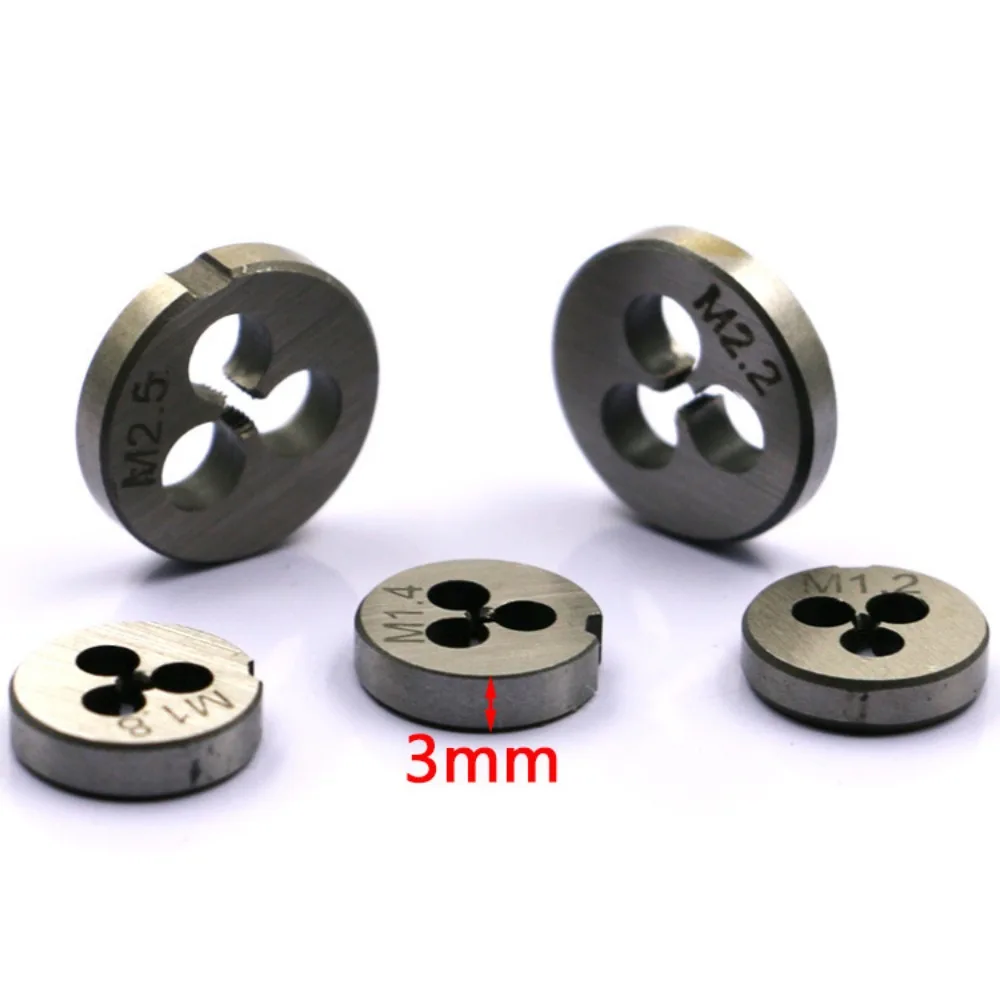 Kit de Machos e Cossinetes M1 a M2.5 de Aço Carbono 30 Peças - Imagem 6