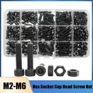 kit parafuso e porca sextavado m2 m3 m4 m5 m6