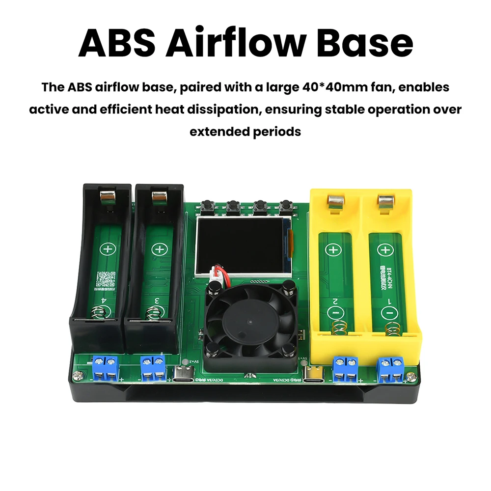 Testador de Bateria 18650 21700 4 Canais Carga Descarga - Imagem 2