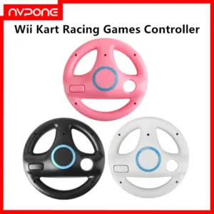 volante de corrida nintendo wii vermelho