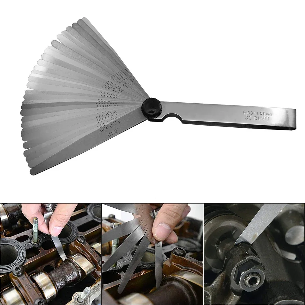 Medidor de Folga 32 Lâminas Aço Inoxidável 0.03-1.00mm - Imagem 6