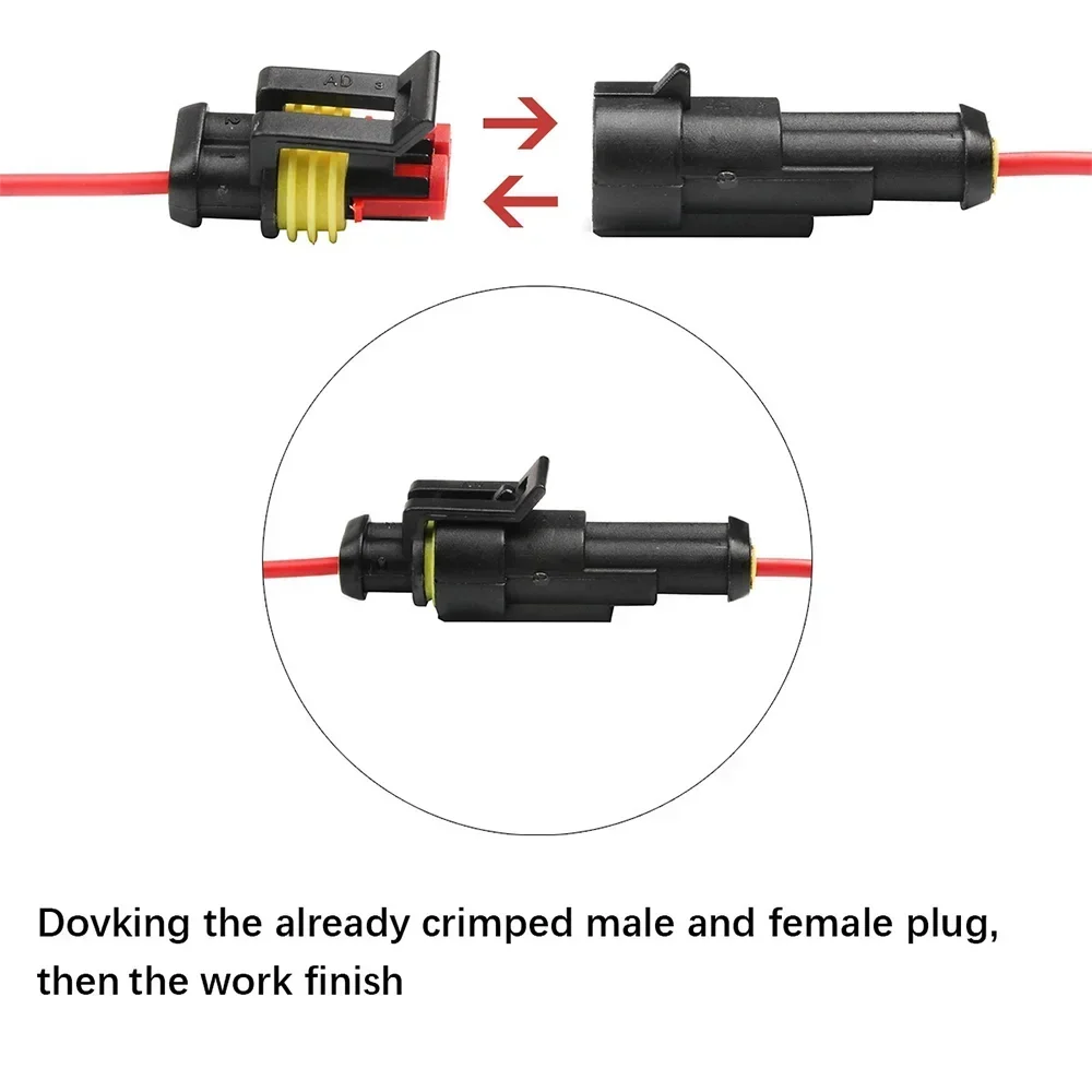 Kit Conector Elétrico Automotivo À Prova D'água 1 a 6 Pinos - Imagem 3