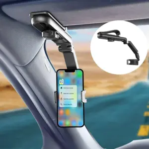 suporte telefone viseira solar carro 360 graus