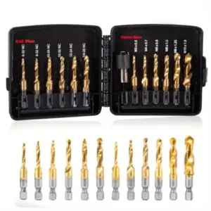 conjunto broca torneira adaptador