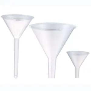funil plástico transparente kit 3 peças