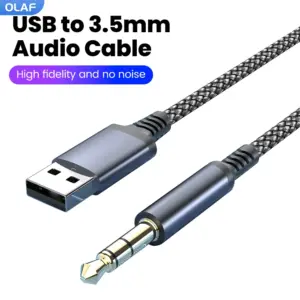cabo de áudio usb p2 3.5mm