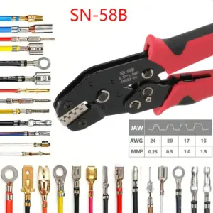 alicate crimpagem sn-58b terminais