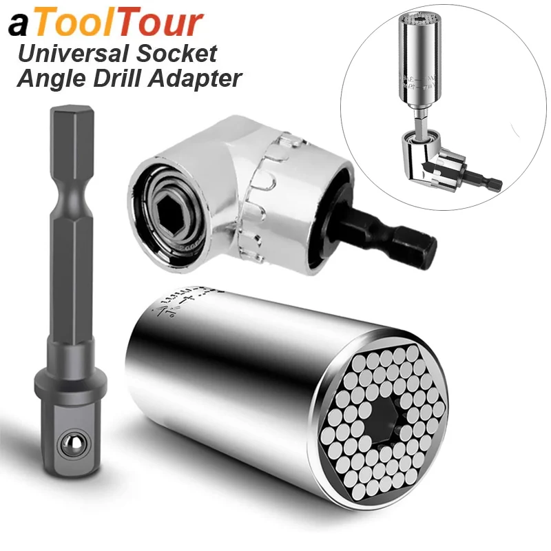 adaptador soquete universal chave angulo