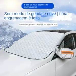 capa de para-brisa magnética cinza escura