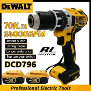 furadeira de impacto sem fio dewalt dcd796 18v