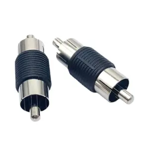 adaptador rca macho macho niquelado