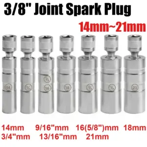 soquete de vela magnético parede fina 14mm 16mm 18mm 21mm