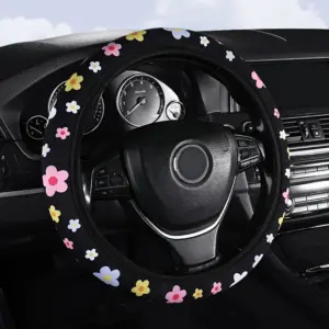 capa de volante carro padrão flores
