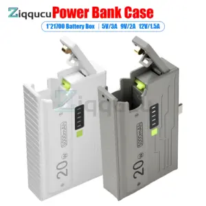 caixa carregador power bank diy 21700 20w