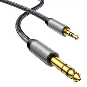 cabo p2 3.5mm p10 6.35mm estéreo