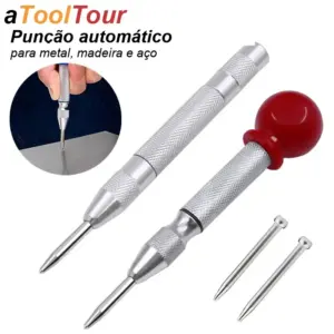 punção central automático com mola