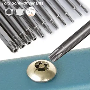 bits torx segurança haste sextavada