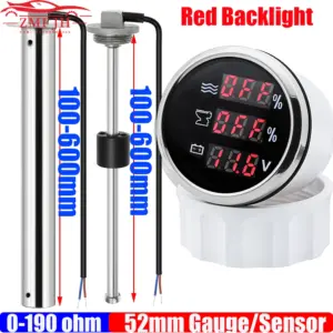 medidor nível água resíduos voltímetro 52mm