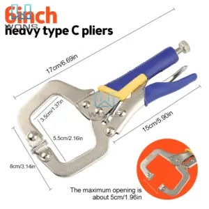 alicate c clamp 6 polegadas