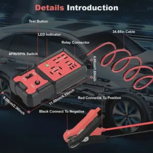 testador de relé automotivo 12v