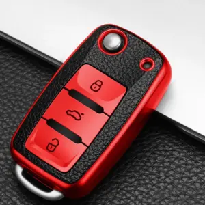 capa chave volkswagen couro tpu