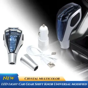 manopla de câmbio led universal