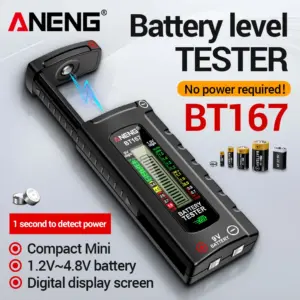 testador de bateria 1.5v 9v