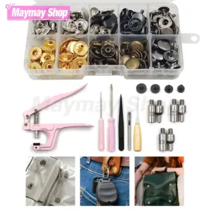 kit botões de pressão metálicos