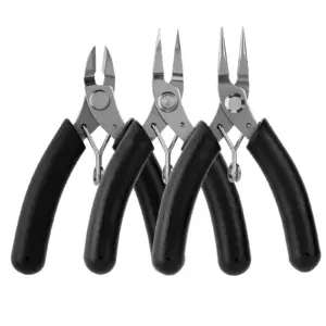 kit mini alicates corte bico longo fino