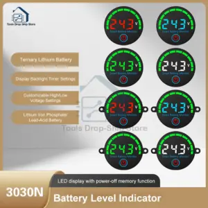 indicador de carga de bateria dc 7-55v