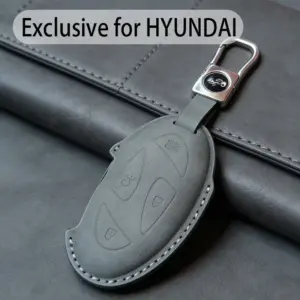 capa chave automotiva couro pu hyundai