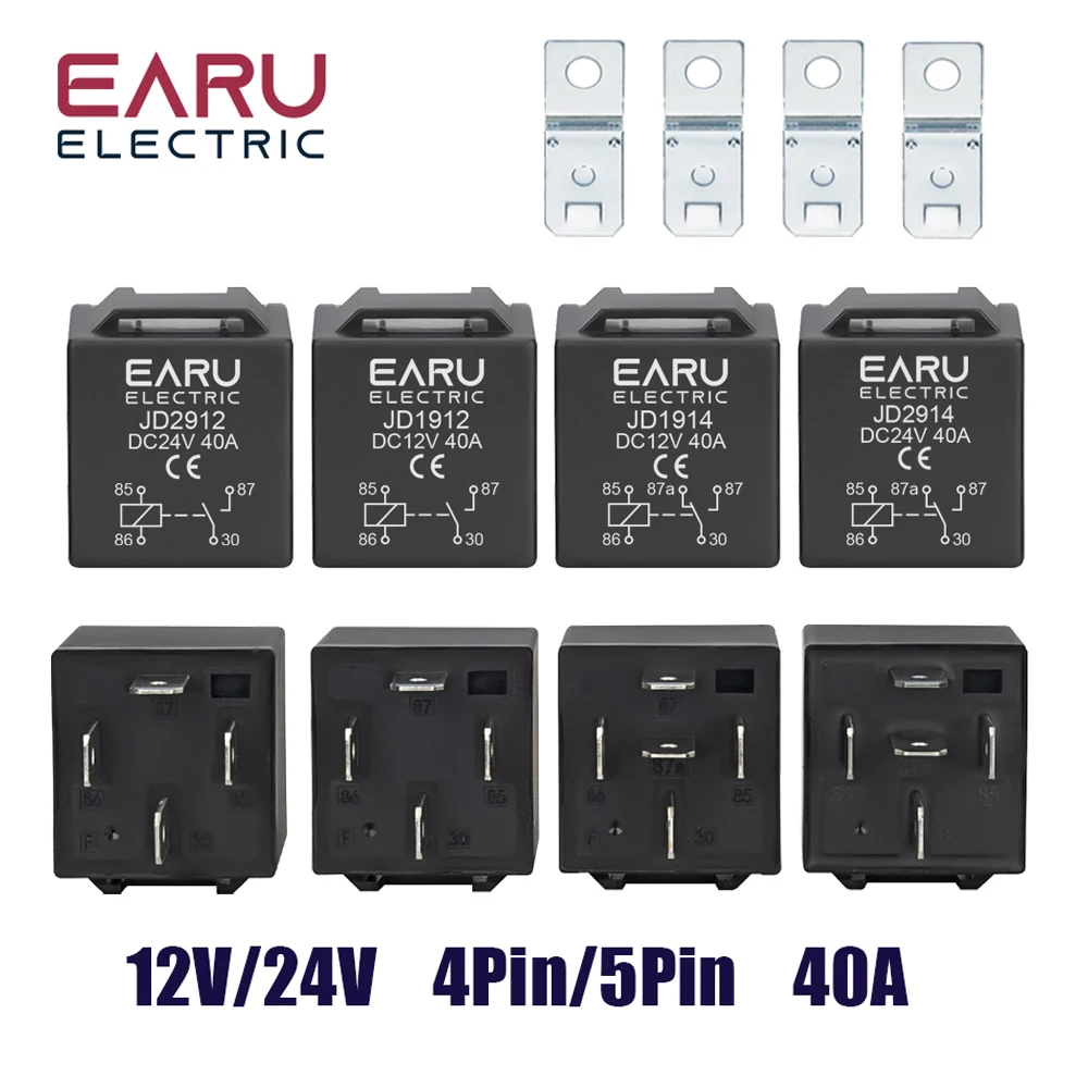 relé automotivo 4 pinos 12v 40a