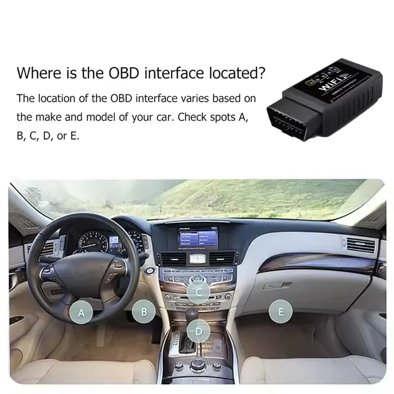 Scanner OBD2 ELM327 WiFi V1.5 para Android iOS PC - Imagem 3