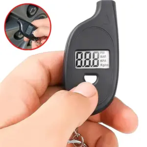 Medidor Pressão Pneu Digital Chaveiro Carro Moto