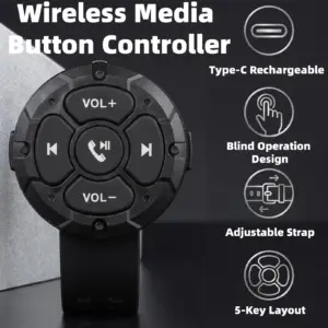 controle remoto bluetooth recarregável para mídia