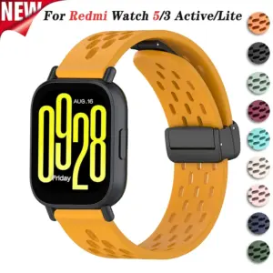 pulseira magnética silicone redmi watch 5 22mm