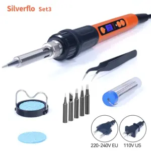 ferro de solda digital ajustável 100w