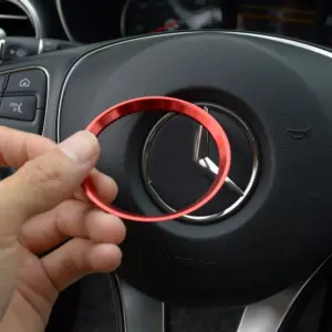 adesivo volante liga alumínio vermelho