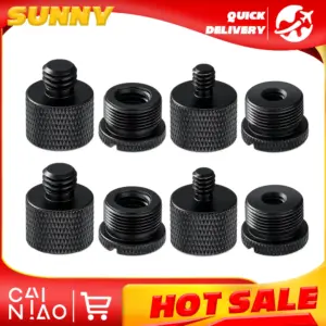conjunto adaptadores rosca suporte microfone