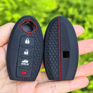 capa chave silicone 4 botões nissan