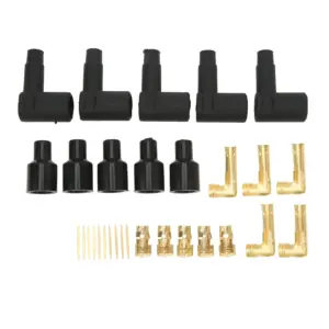 kit borracha terminal pino cabo vela ignição 6-10mm
