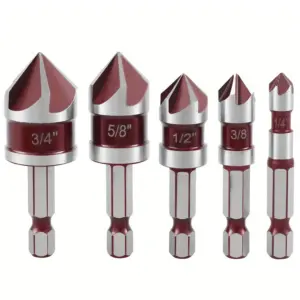 conjunto brocas escareadoras haste sextavada