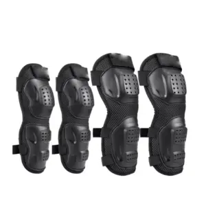 kit proteção joelho cotovelo moto