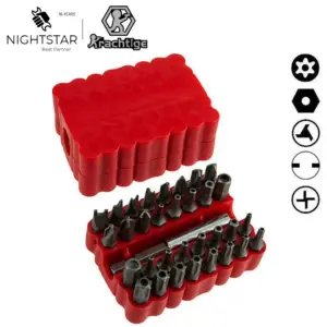 conjunto bits segurança haste hexagonal 1/4
