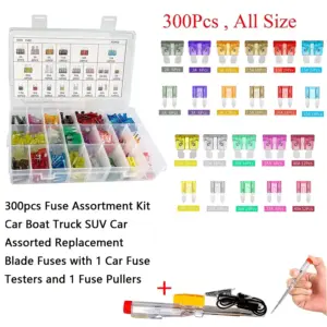 kit 300 fusíveis lâmina automotivo